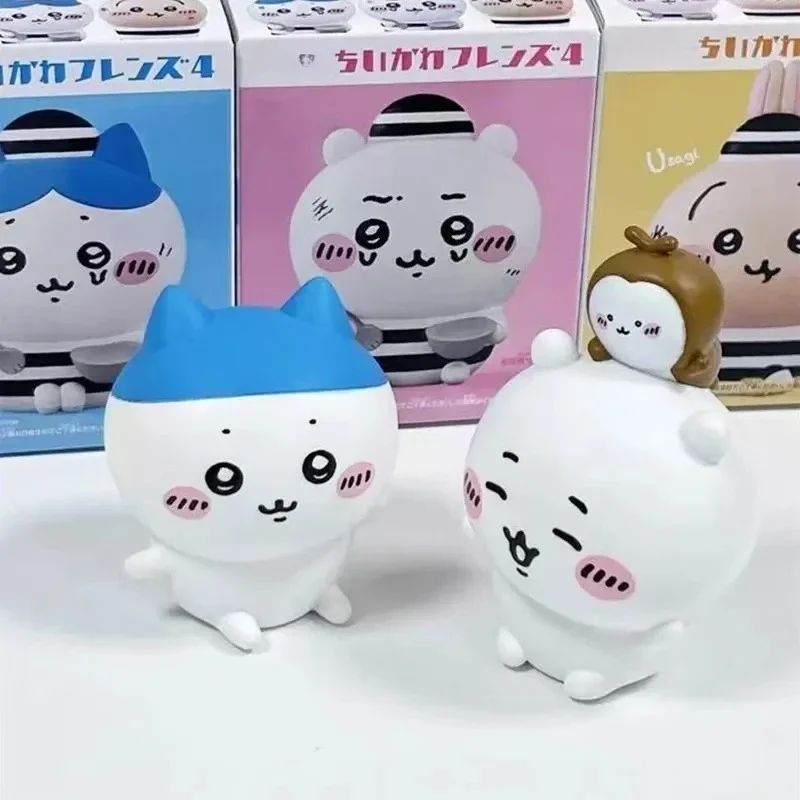 CKW JIYI Friends Series 4 Blind Box Figures | Cute Usagi Hachiware Shumai Yiji Plush Style Mini Toy Display Collectibles - view 3