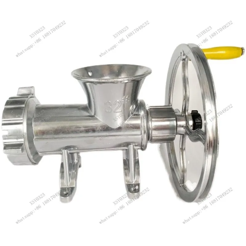 No.32 Aluminum Alloy Manual Meat Grinder Hand Operated Sausage Machine Meat Mincer for Poultry