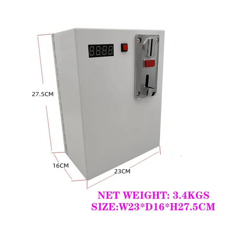 Controller Box 110V/220V Timer Board for Washing Laundry Car Washer Machine 6 Types Coin Recognition