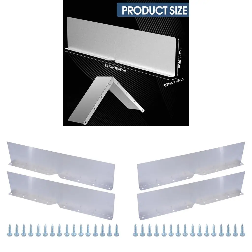2Pcs Roof Gutter Diverter Gutter Valley Splash Guards Replacement Enduring