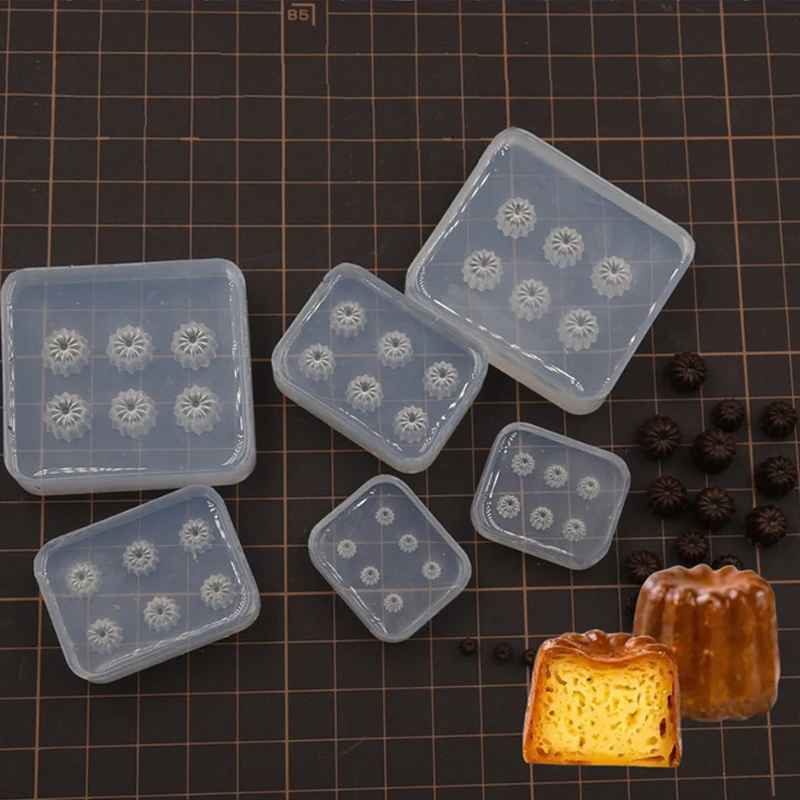 

Mini Cute Canneles Chocolate Silicone Molds Pottery Clay Doll House Food Toy Dessert Cake DIY molds