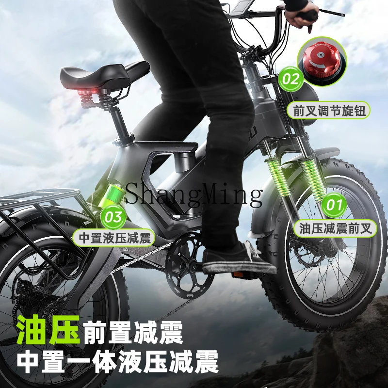 CL Zhengbu Nieuwe nationale standaard opvouwbare elektrische voertuig off-road motorfiets voor volwassenen helpt mountainbike langeafstandsbatterijauto