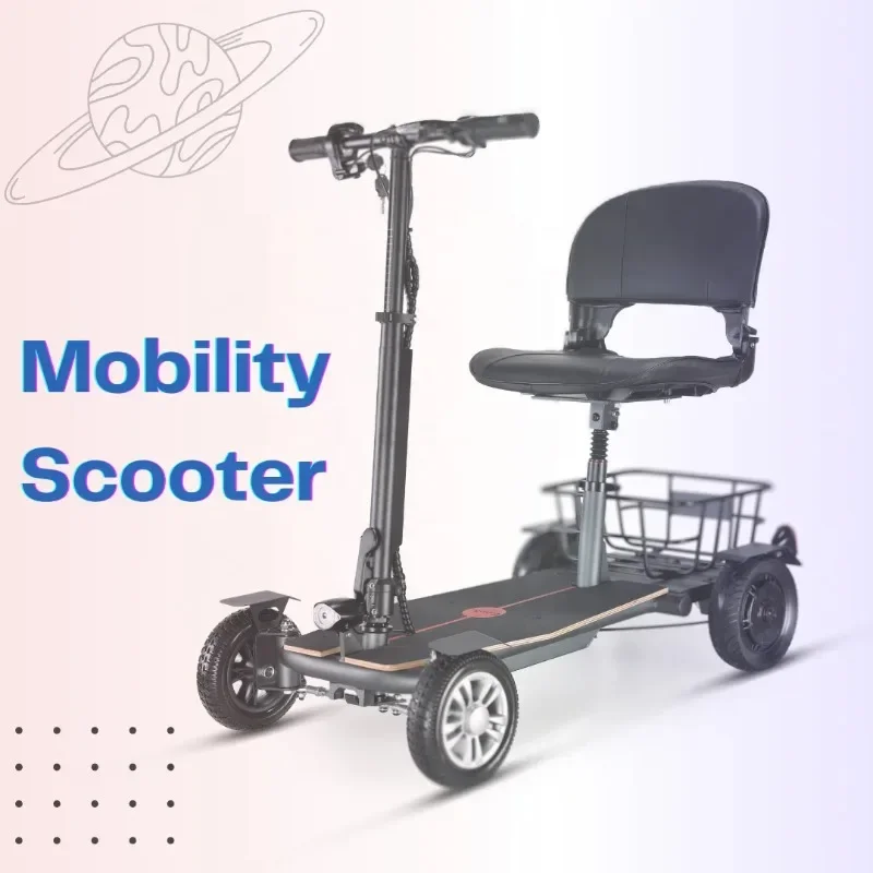 Product Foldable Disability 4x4 Mobility Scooter 4-wheel Disabled Electric Powered Mobility car Handicapped Scooters