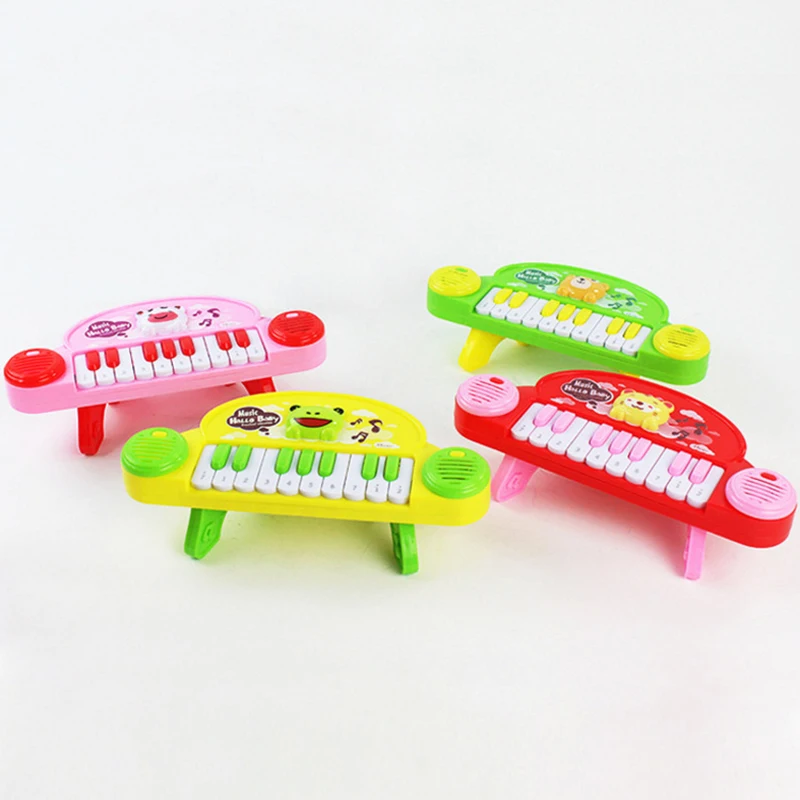 Cute Early Learning Cartoon Children Electronic Piano Toys Fun Toddler Music Luminous Small Piano Toys Holiday Birthday Gifts