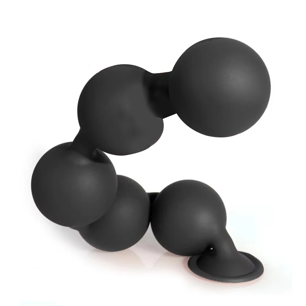 4/5/6cm Anal Beads Men Prostate Massage Soft Silicone Anal Balls Vagina/Anal Plug Spawning Expansion Training Big Butt Plug