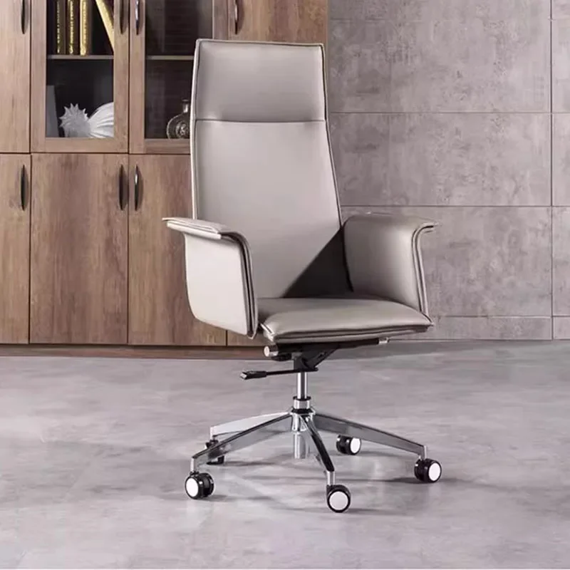 

Luxury Leather Office Chairs Ergonomic Swivel Mobile Conference Relax Office Chair Swivel Silla Para Escritorio Modern Furniture