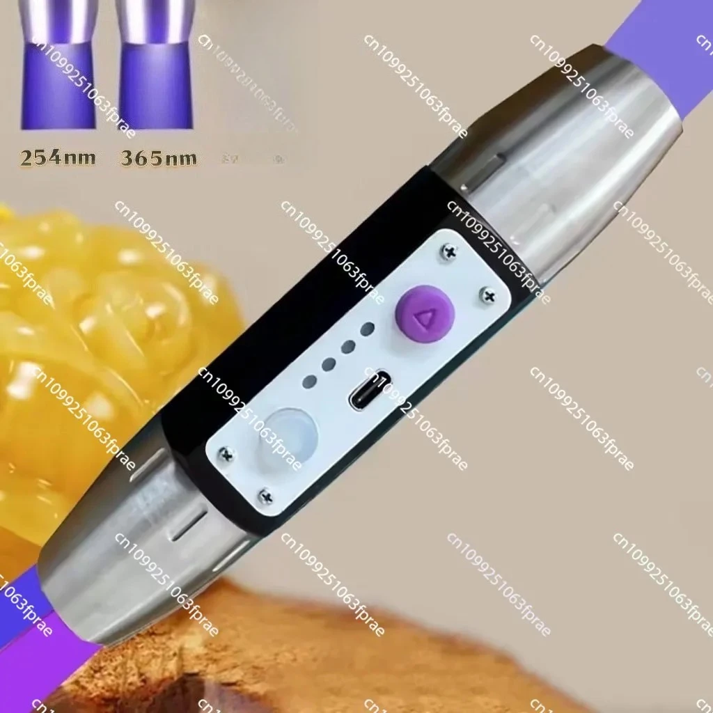 

Longwave & Shortwave Laboratory UVA UVC With ZWB3 Lamp 365nm 395nm UV Minerals Phosphor Black light Ultraviolet Flashlight