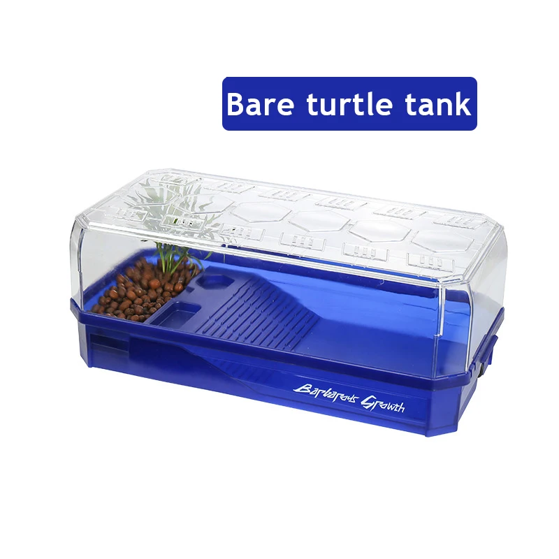 

Transparency Turtle Tank House with Areas To Breed Feed Swim Bask Enclosure Water Cage Reptile Habitat Turtles Tank with Basking