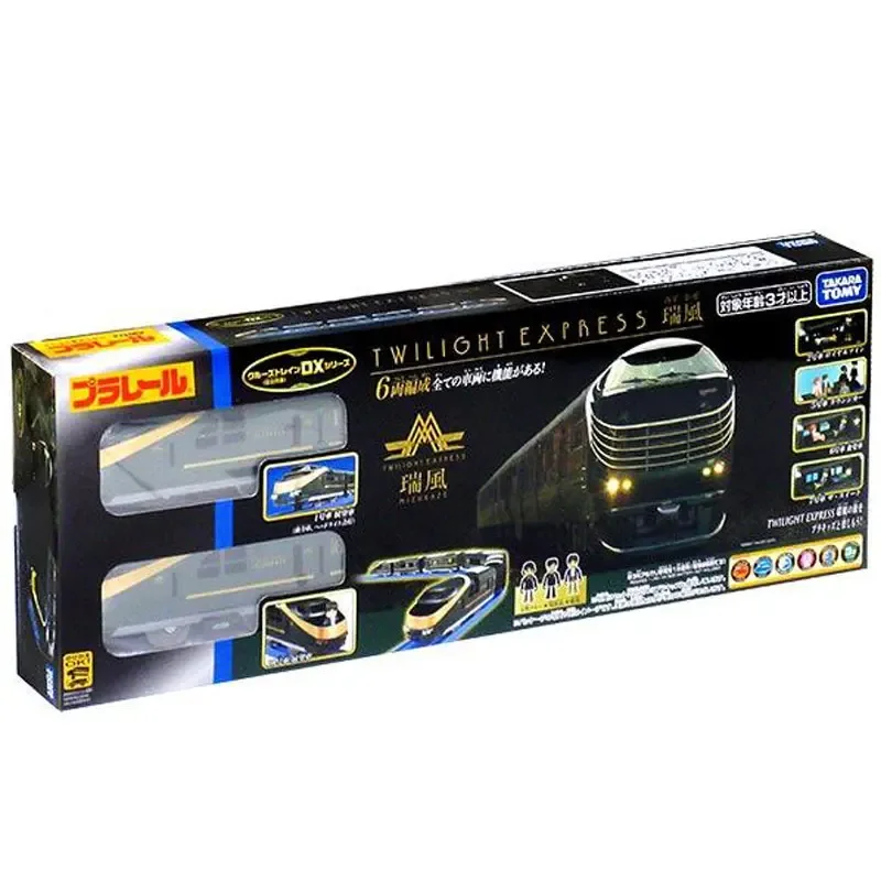 TAKARA TOMY Pule DX Shuguang Ruifeng รถต่อรถไฟฟ้าสุดหรูของเล่นรถไฟสำหรับเด็กของขวัญสำหรับเด็ก