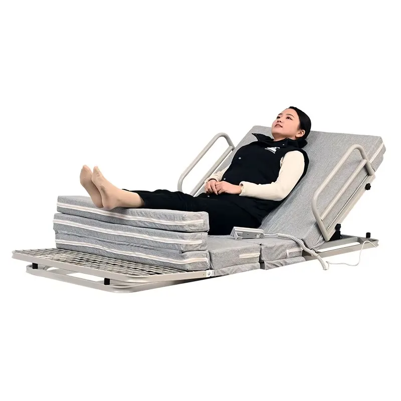 Por              Electric Reclining Bed – Adjus              Backrest for Home, Hospital, and Elderly Nursing Care