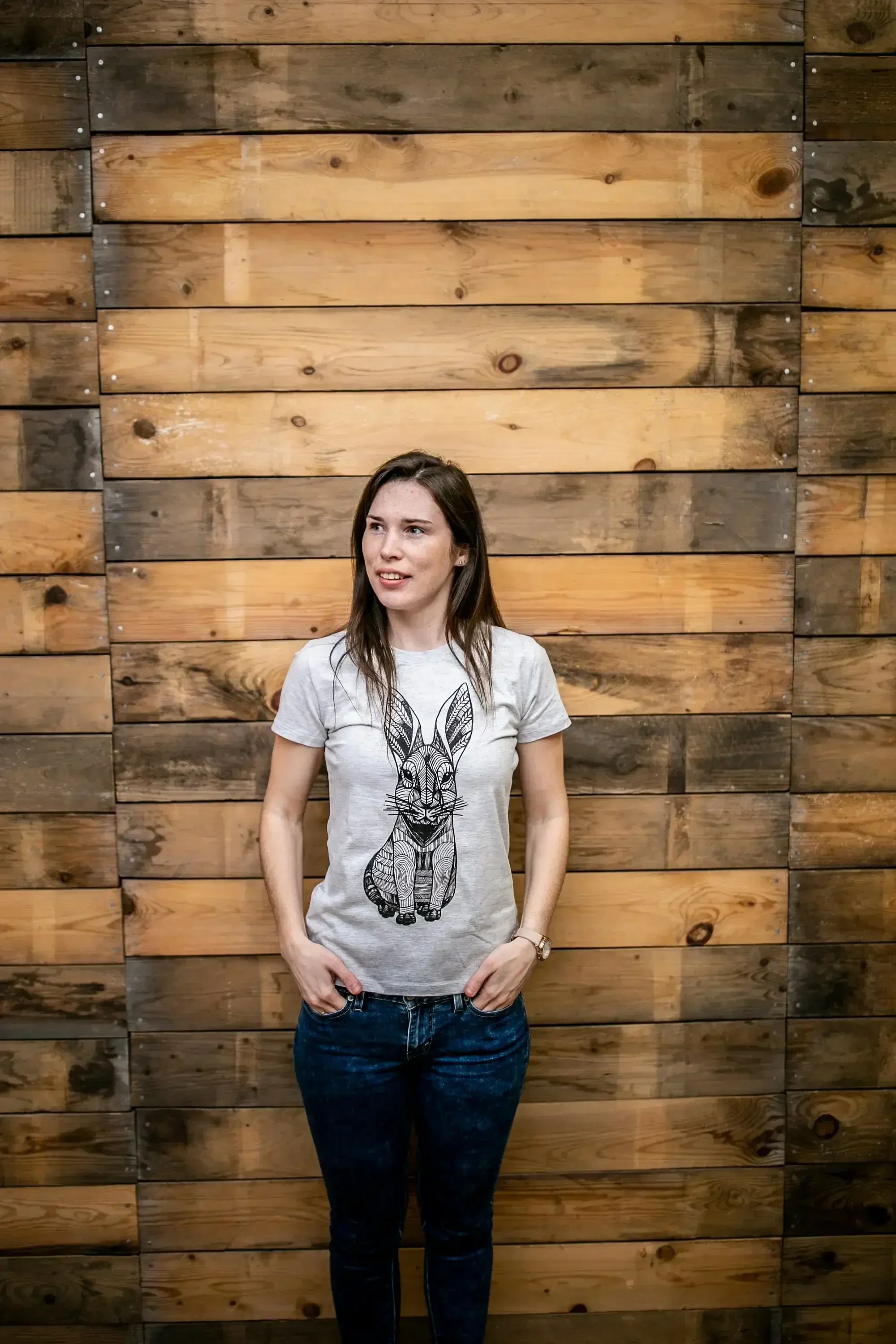 Stylized bunny women T Shirt