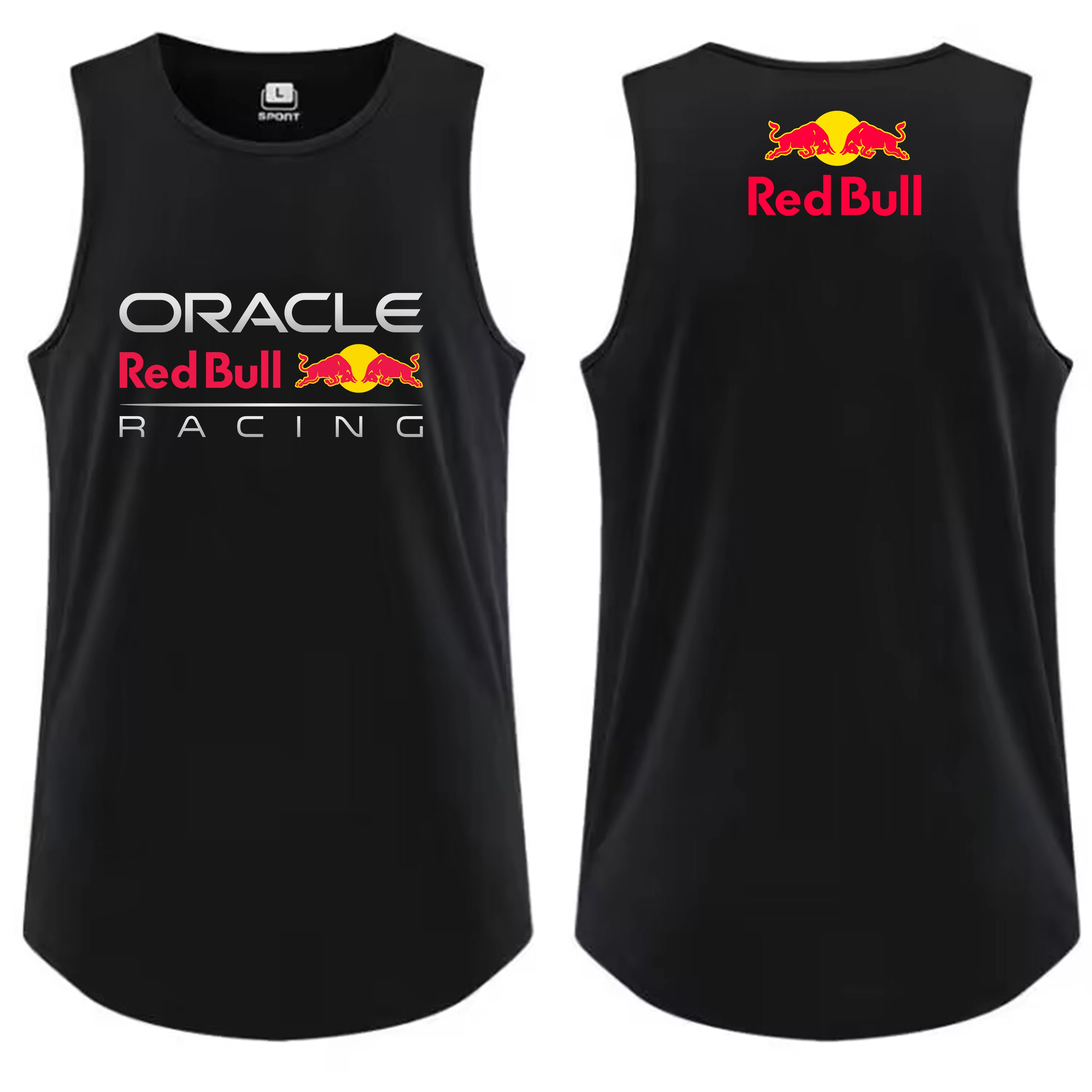 

2025 Hot High-Quality Red Bull Sports Mesh Vest Men'S Fitness Tight Fitting Sleeveless Top Breathable Quick Drying Muscle Vest