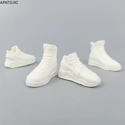 White Fashion Doll Shoes for Ken Boy Doll Sneakers Basketball Sports Shoes for Barbie's Boyfriend Ken 1/6 Dolls Accessories Toys