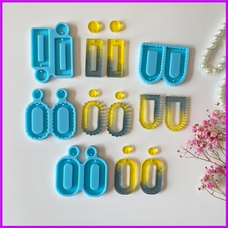 

DIY ремесло ювелирные украшения прямоугольник с серьги из овальной формы