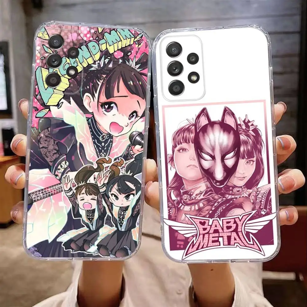 

Rock Band B-BABYMETAL Phone Case For Samsung Galaxy A,71,70,52,51,40,31,50,50S,30S,21S,12,10,Note20ultra Transparent Cover