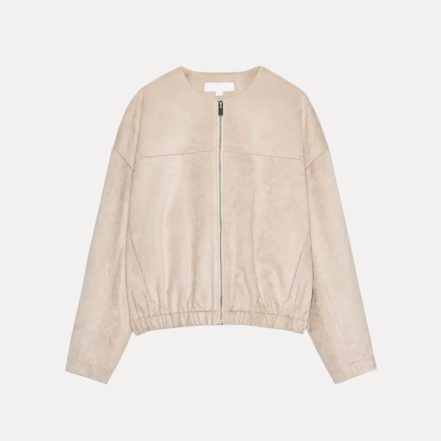 เสื้อแจ็คเก็ตนักบินผู้หญิง รุ่นลำลอง ทรงพอดีตัว แขนยาว ความยาวปกติ  ป้องกันขนสัตว์  ลายหนัง  คอลเลคชั่นฤดูใบไม้ร่วง 2025