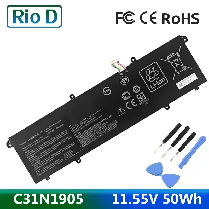 

C31N1905 Аккумулятор для ноутбука ASUS K533F S433FL S521FA S533FL V533F для VivoBook S14 S433FA-AM035T 11,55 V 50Wh