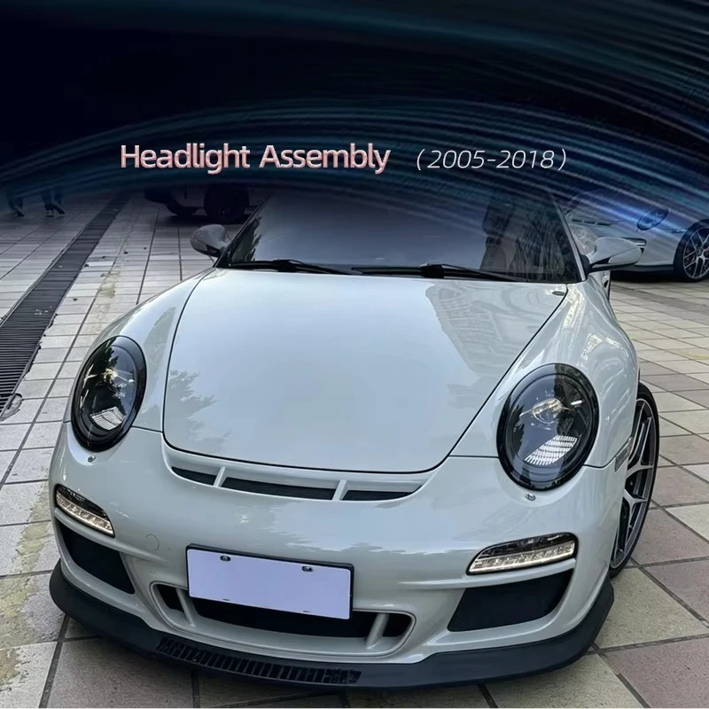 LED Headlights Assembly Modified for 997 911 2005-2018 2009 DRL Turn Signal Light Aftermarket Head Lamp Plug and Play