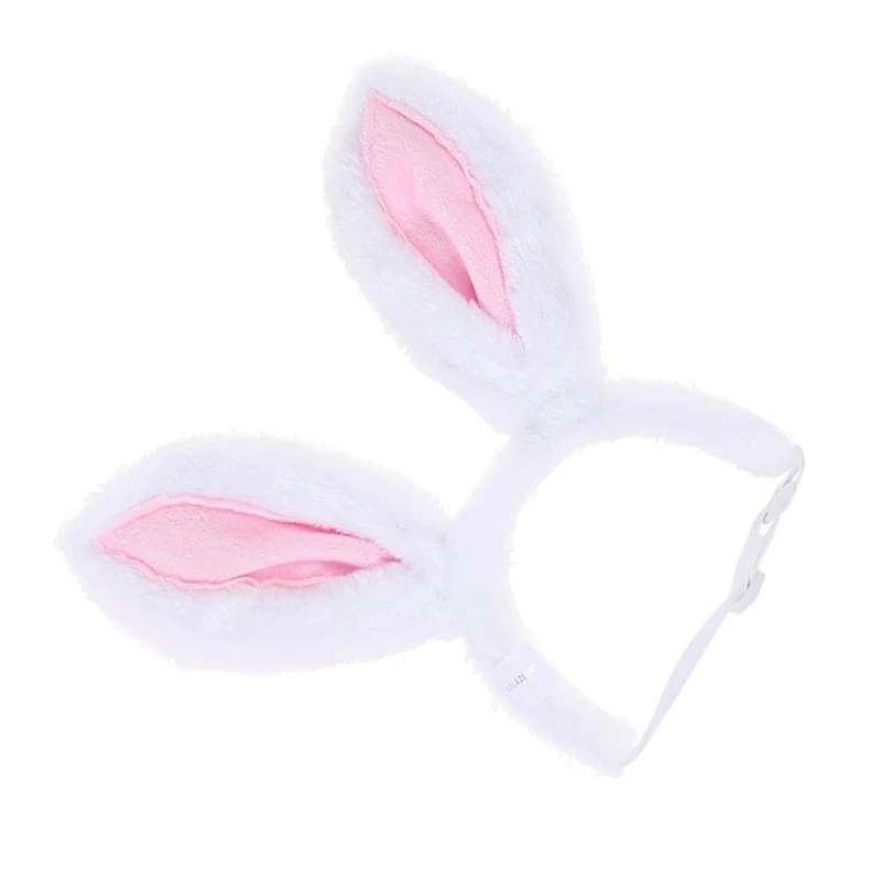 R1wa morbido peluche con bunnies a orecchio per cani a cerchio fascia unico copricapo