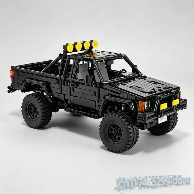 NEW 1472PCS Hilux Pickup Truck Adventure Vehicle Model Custom Building Blocks DIY Creative Assembly Toy Off Road Gift Collection