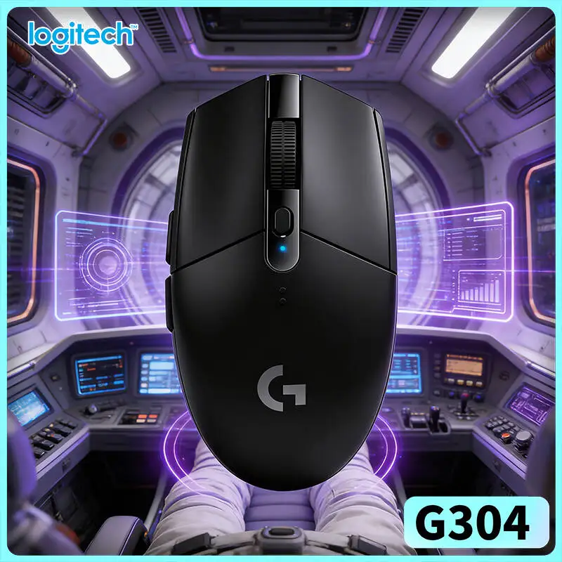 Logitech G304 LIGHTSPEED Wireless Gaming Mouse 12000 DPI 1ms Latency HERO Sensor 250hr Battery Streamer Responsive Users