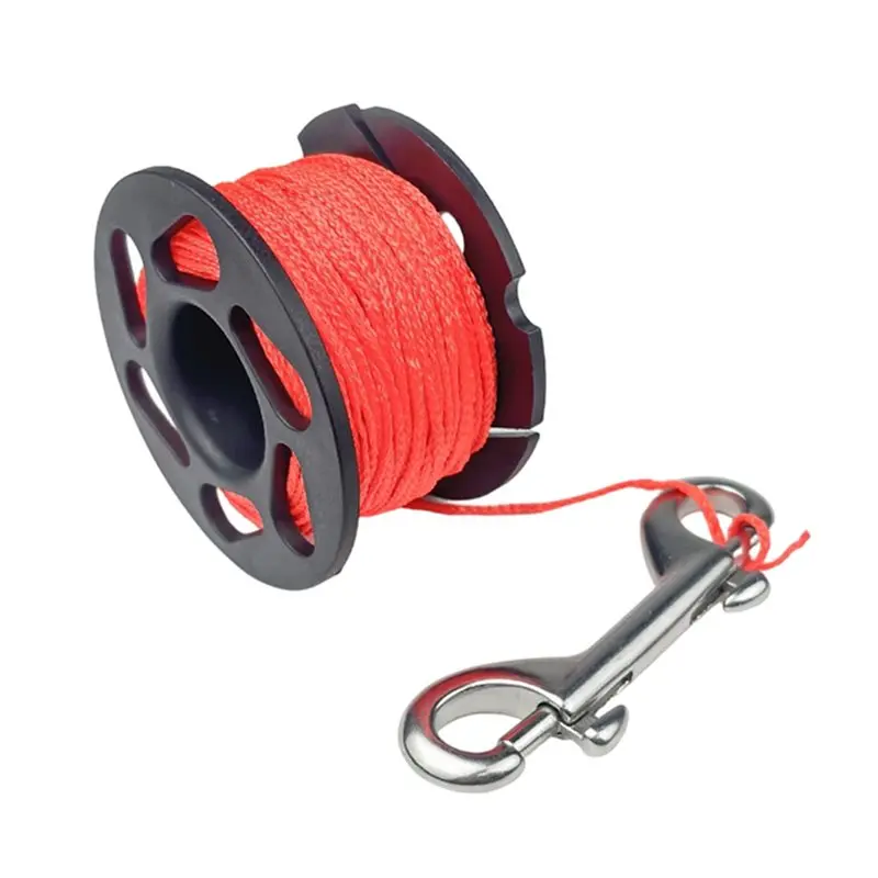 HOES-For Scuba Diving Spool Finger Reel Double-Ended Bolt Snap Clip For Underwater For Scuba Diving