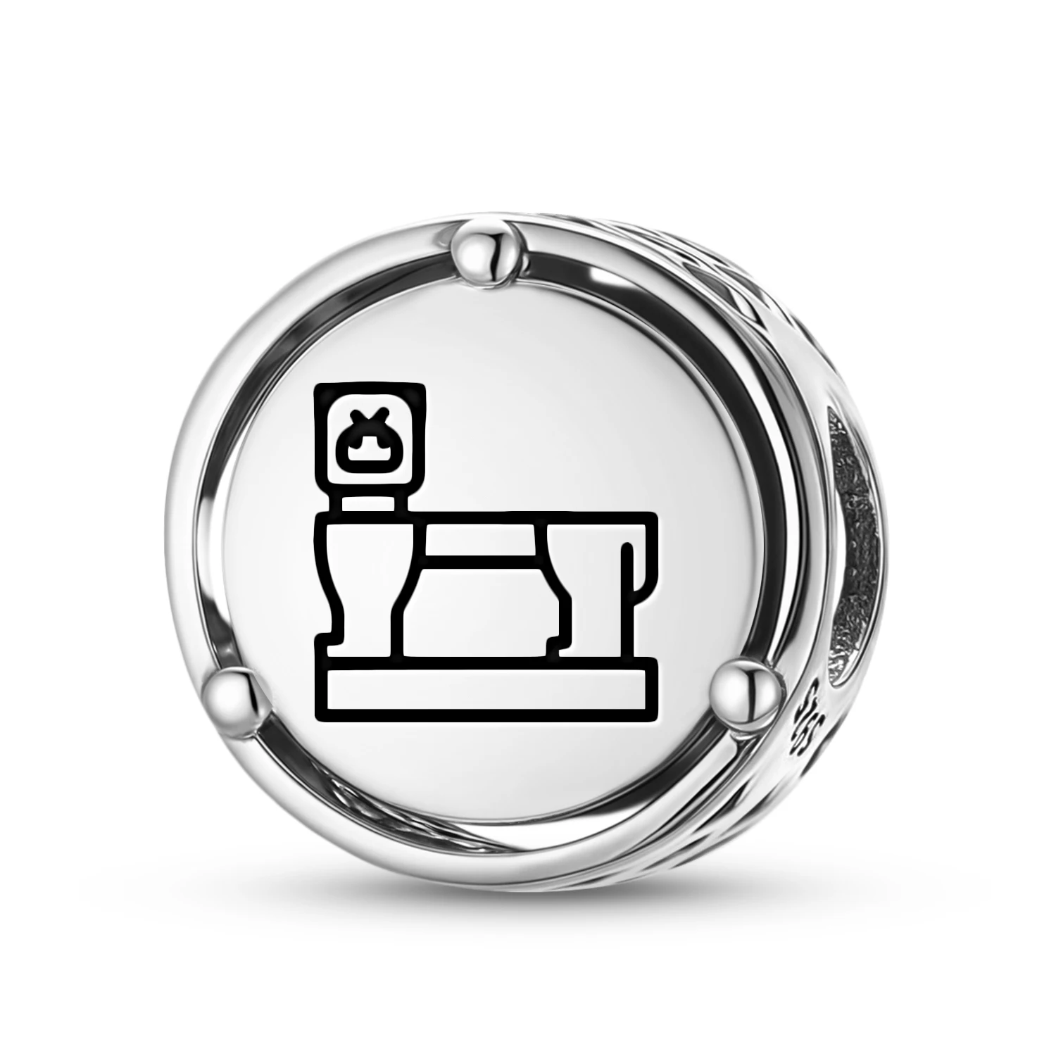 Mayan Jaguar throne 925 Sterling Silver Symbol Charm Fit Original Bracelet Diy Jewelry Accessories Family Bead