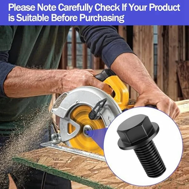 Boulon de rechange pour lame de scie à onglets, 2,2 de serrage, DW703, DW704, DW718, DW705, DWanalys, DW715, DW716, 145344-01, 2 pièces