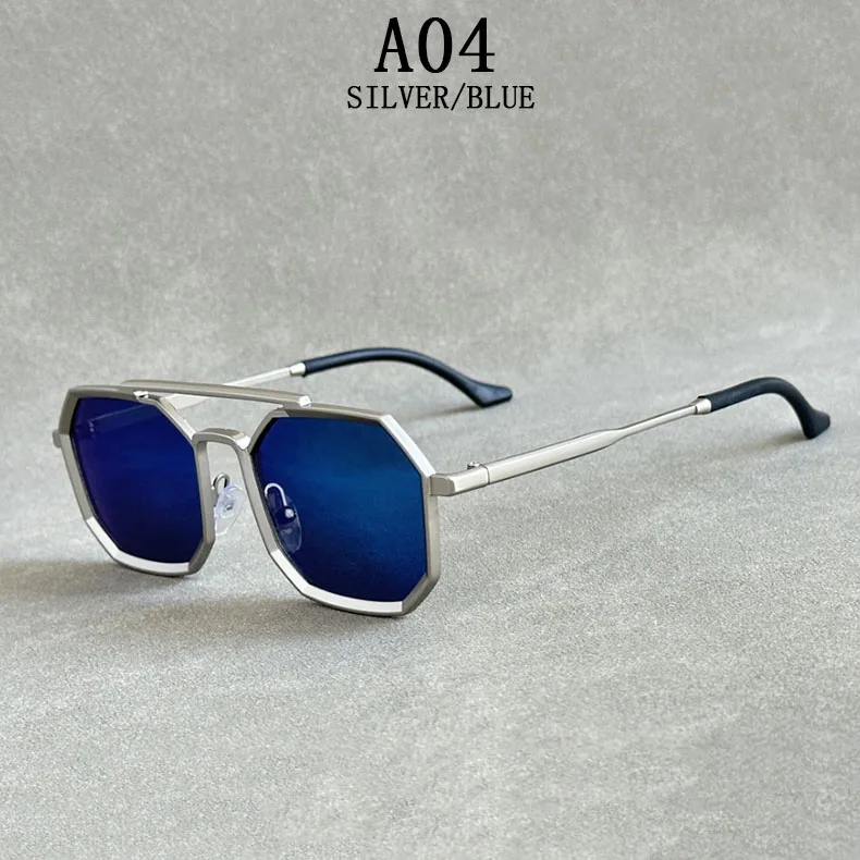 Metall Punk Quadrat Sonnenbrille Für Männer Luxe Vintage Steampunk Sonnenbrille Frauen Trendy Retro Mode Gläser Gafas De Sol Hombre – Detail 3
