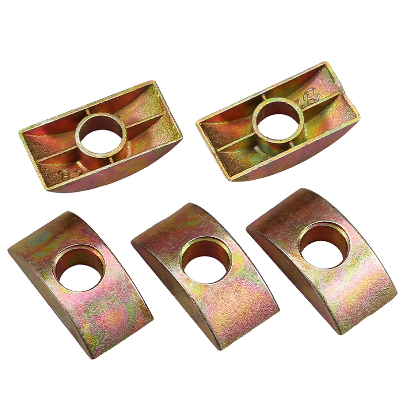 M8 Alloy Half Moon Washer with Half Moon Nut Four-in-One Furniture Connecting Hardware for Office Desk Assembly
