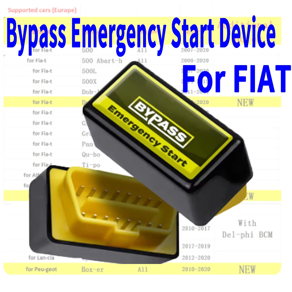 

Bypass Emergency Start Device For FIAT Plug and Play Car Diagnostic Tool Car Repair OBD 2 Essential