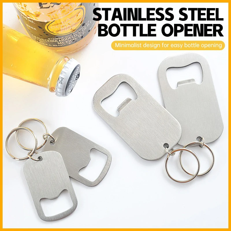 

Stainless Steel Bottle Opener Hanger Keychain Mountaineering Buckle Portable Durable Rustproof Outdoor Camping Bottle Opener