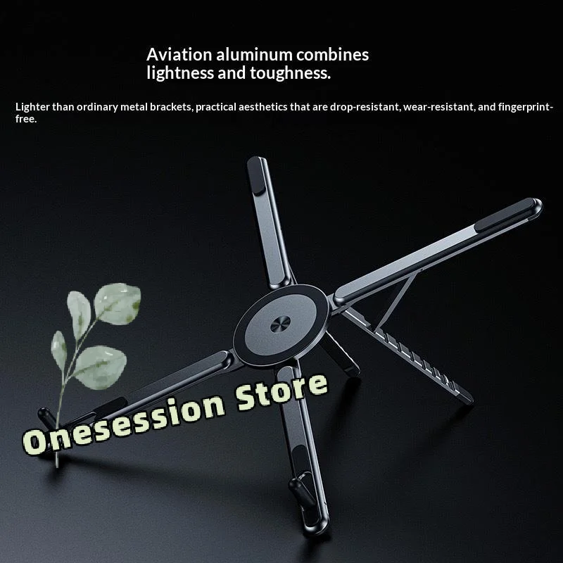 Plastic Magnetic Phone Laptop Tablet Stand 8-Position Height Adjustment Stable Hold for Desk Office Home Use
