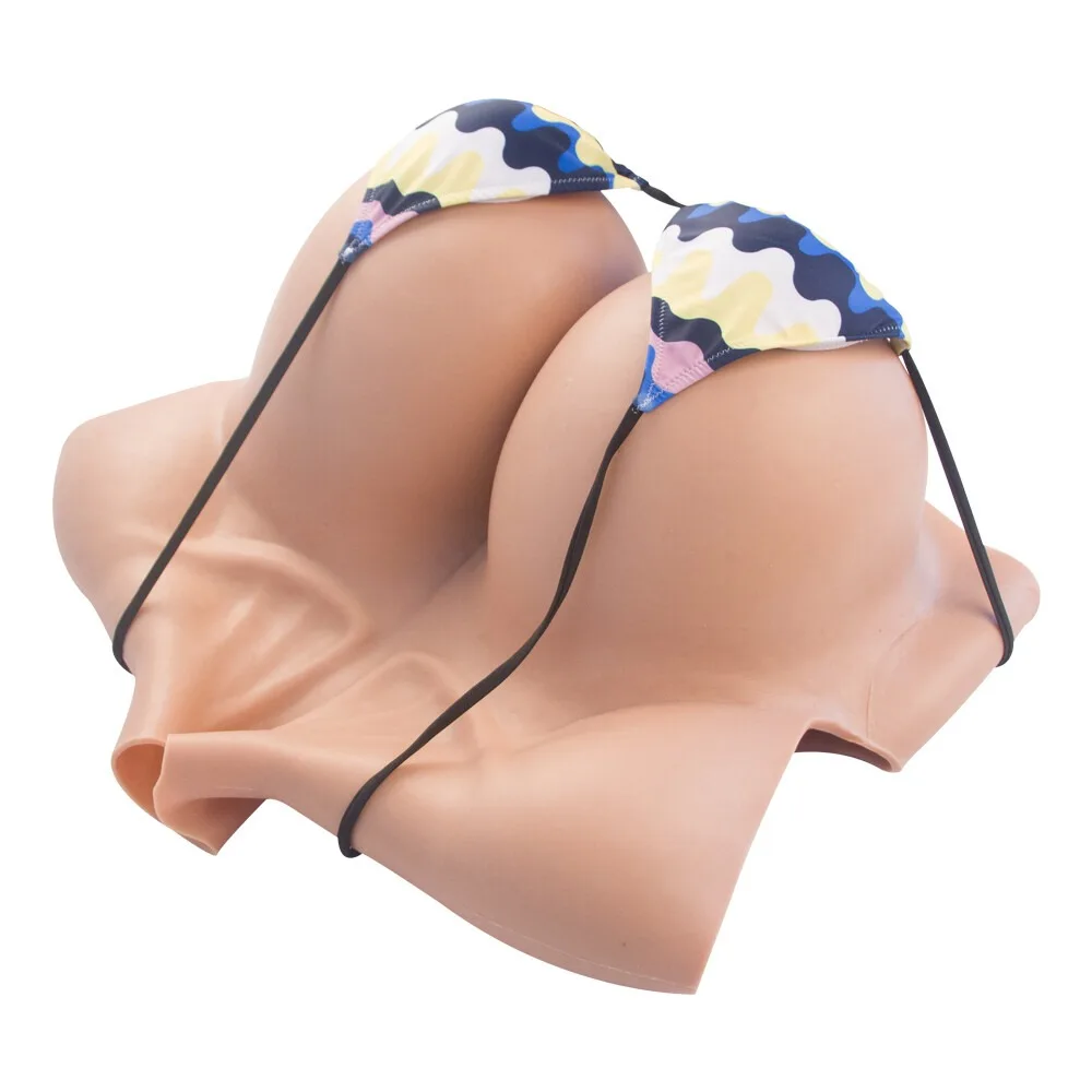 Z كأس الثدي وهمية الثدي سيليكون الثدي جولة الرقبة أشكال مثير الملابس الداخلية المواد الثدي كروسدرينج سحب الملكة المتحولين جنسيا تأثيري #3