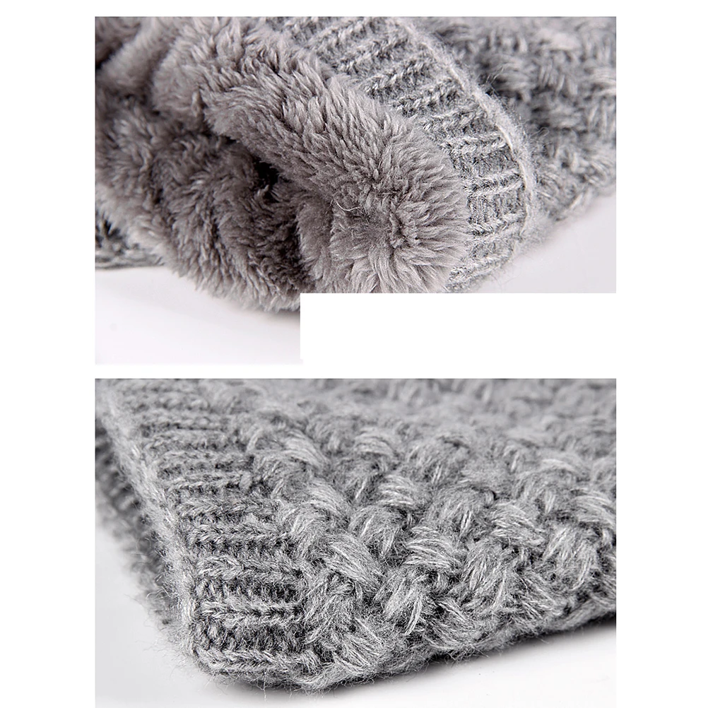 

Warm Knitted Scarf Thick Neck Men Warmer Soft Winter Neckerchief Hedging and Women