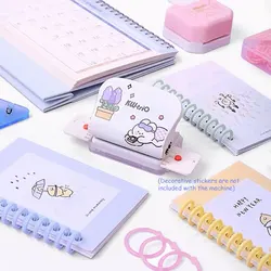 Six-hole loose-leaf hole punching machine, loose-leaf binding hole punching machine, portable punching machine
