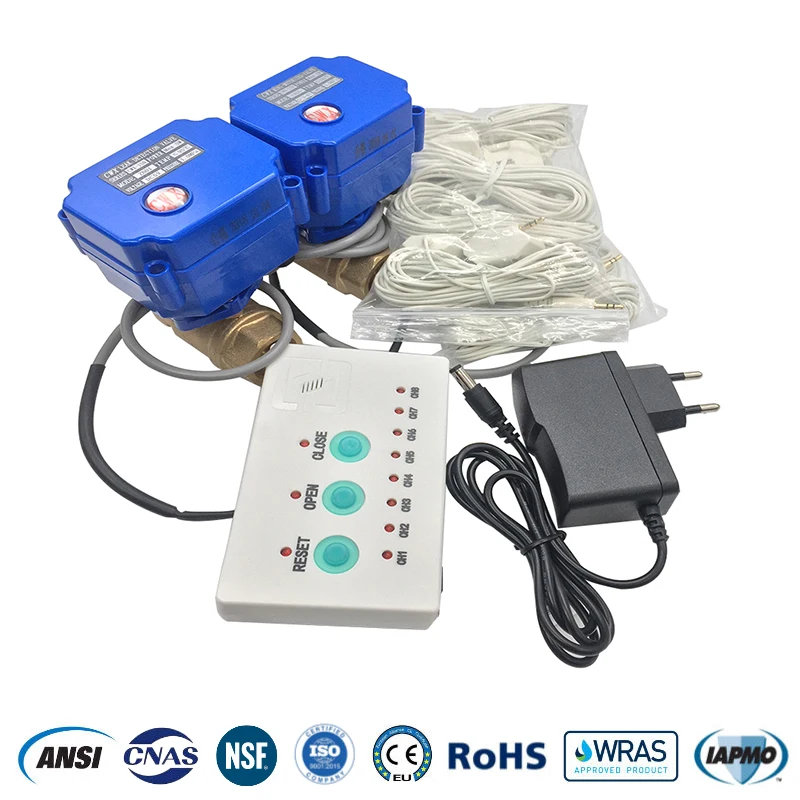Katup Penghenti Kebocoran Air 5v 220v Dn8 Dn15 Dn20 Dn25 CWX-15N Katup Otomatis Listrik untuk Kebocoran Air