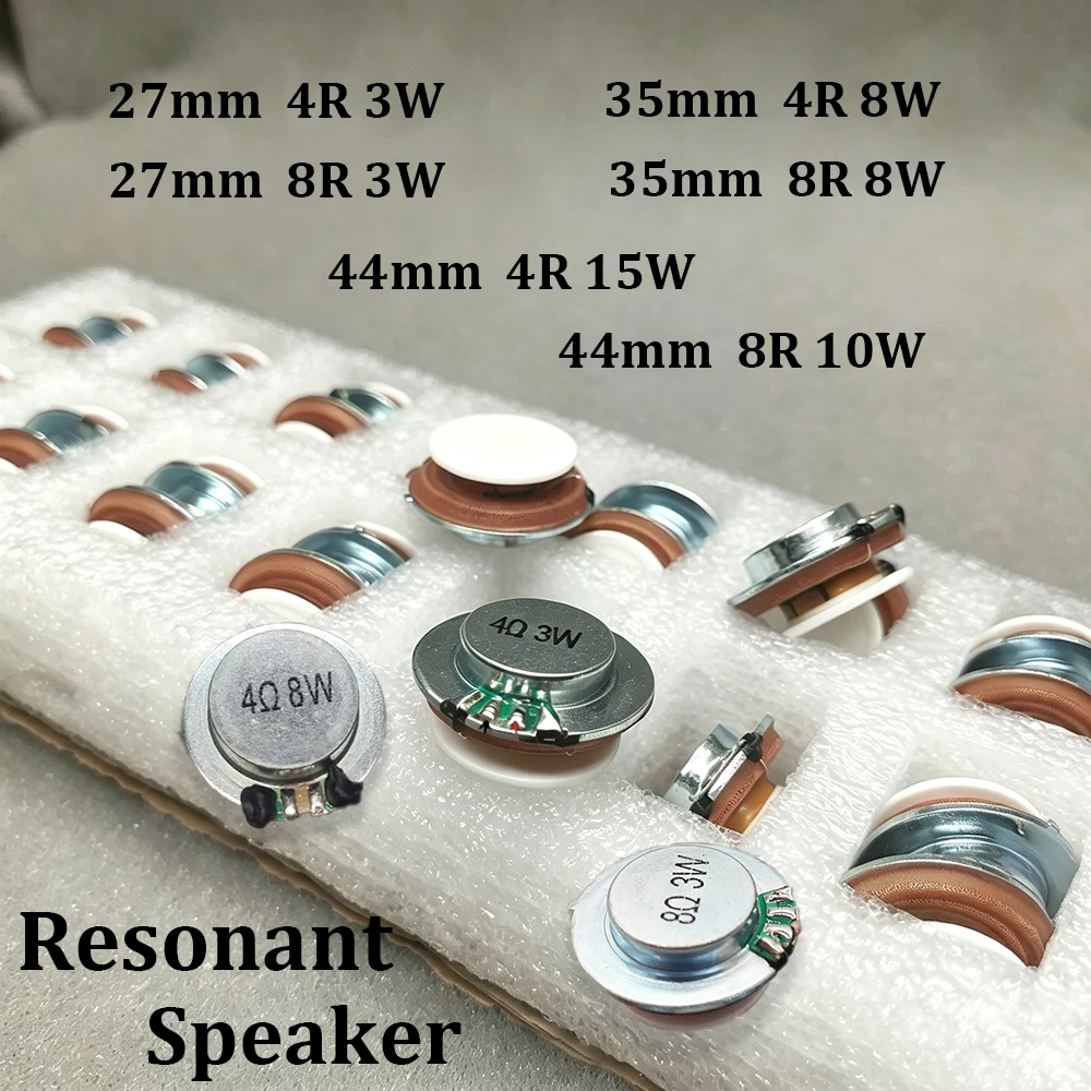 1PC 27/35/44MM 4/8R 3/8/10/15W Resonance Vibration Mini Speaker Stereo Speaker Vibration Speaker Vbro Speaker