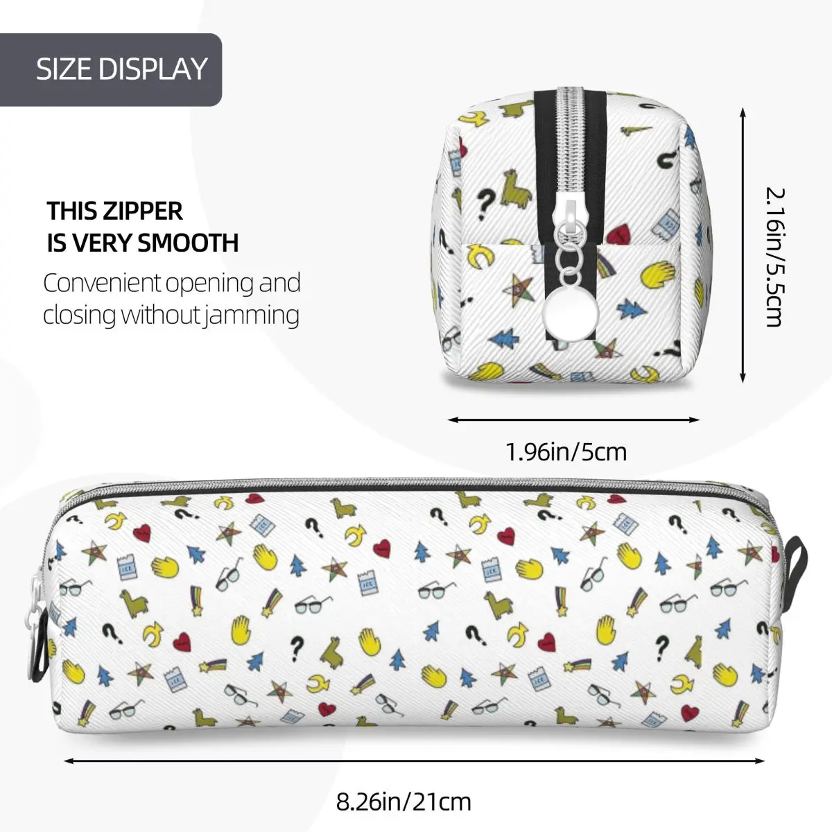 Gravity Fall Cipher Pattern Pencil Cases Pen Box Pencil Bags for Student Large Storage School Supplies Cosmetic Pencilcases