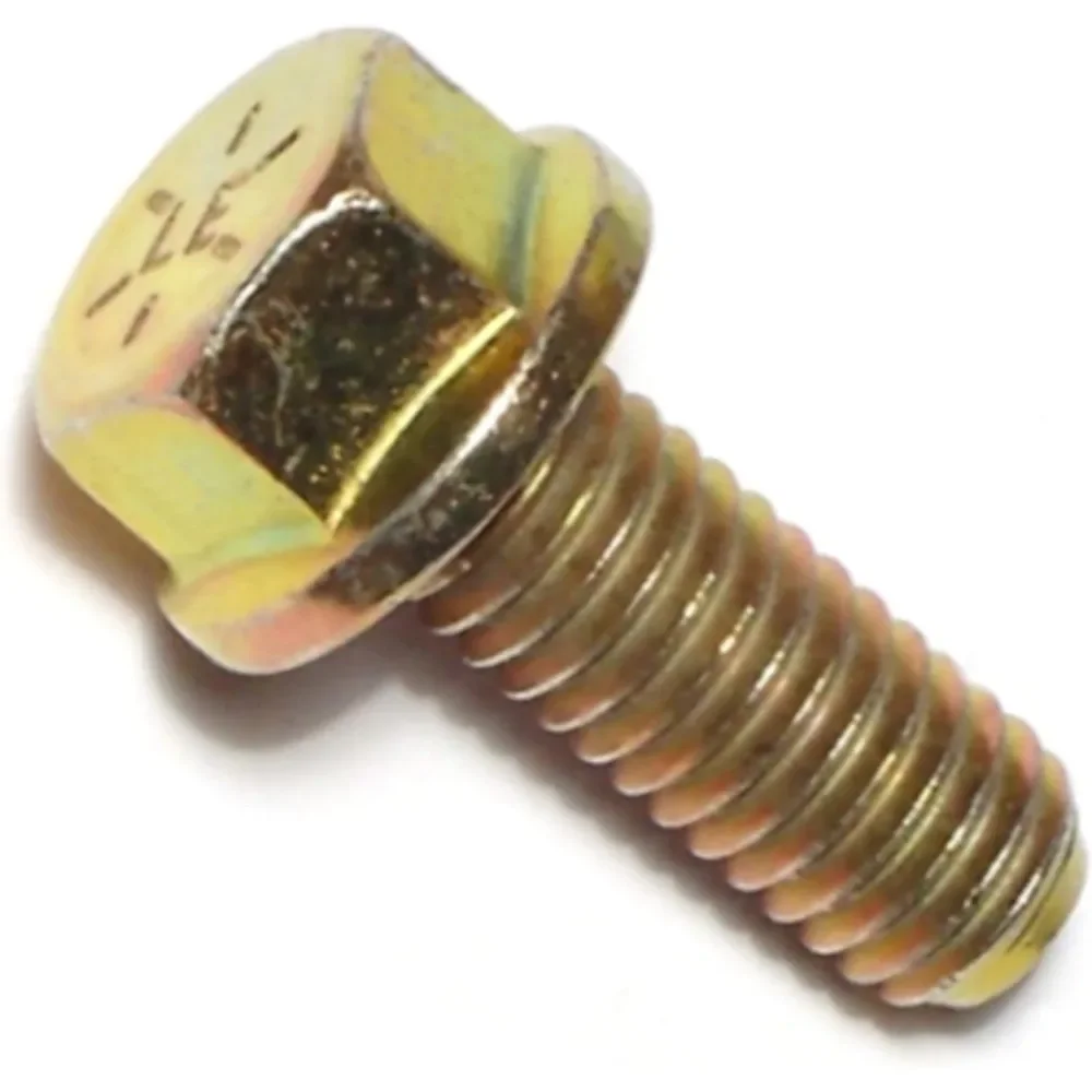 

Болты с шестигранным фланцем, класс прочности 8, 3/8-16 x 1 дюйм, 50 штук, высокопрочные стальные крепежные элементы