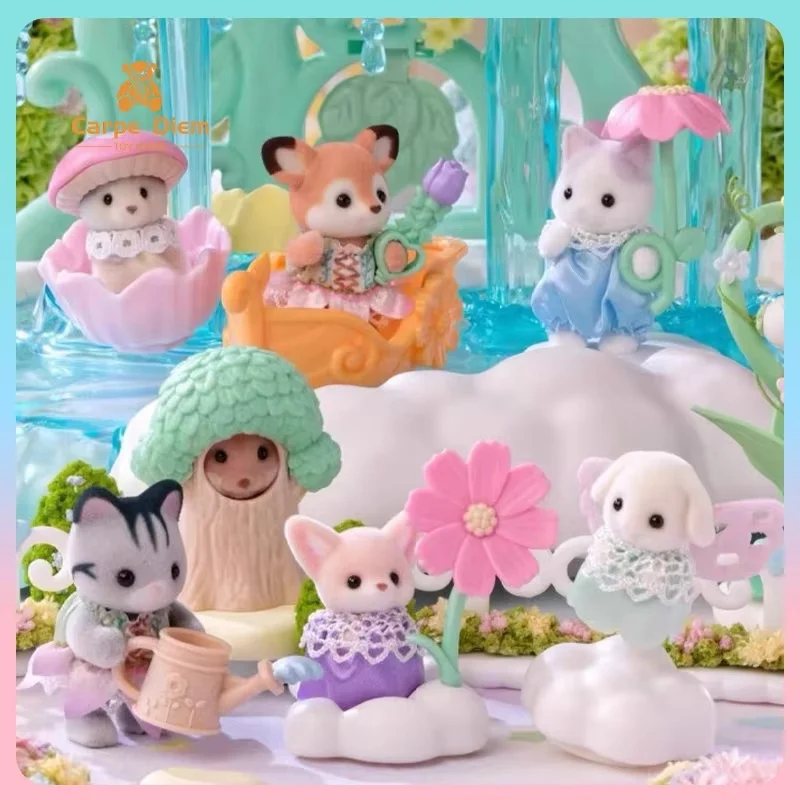 

Sylvanian Families Anime October 24 New Forest Dream Fairy Castle Blind Box Ornament Harkis Ear Fox Room Ornament Chritsmas Gift