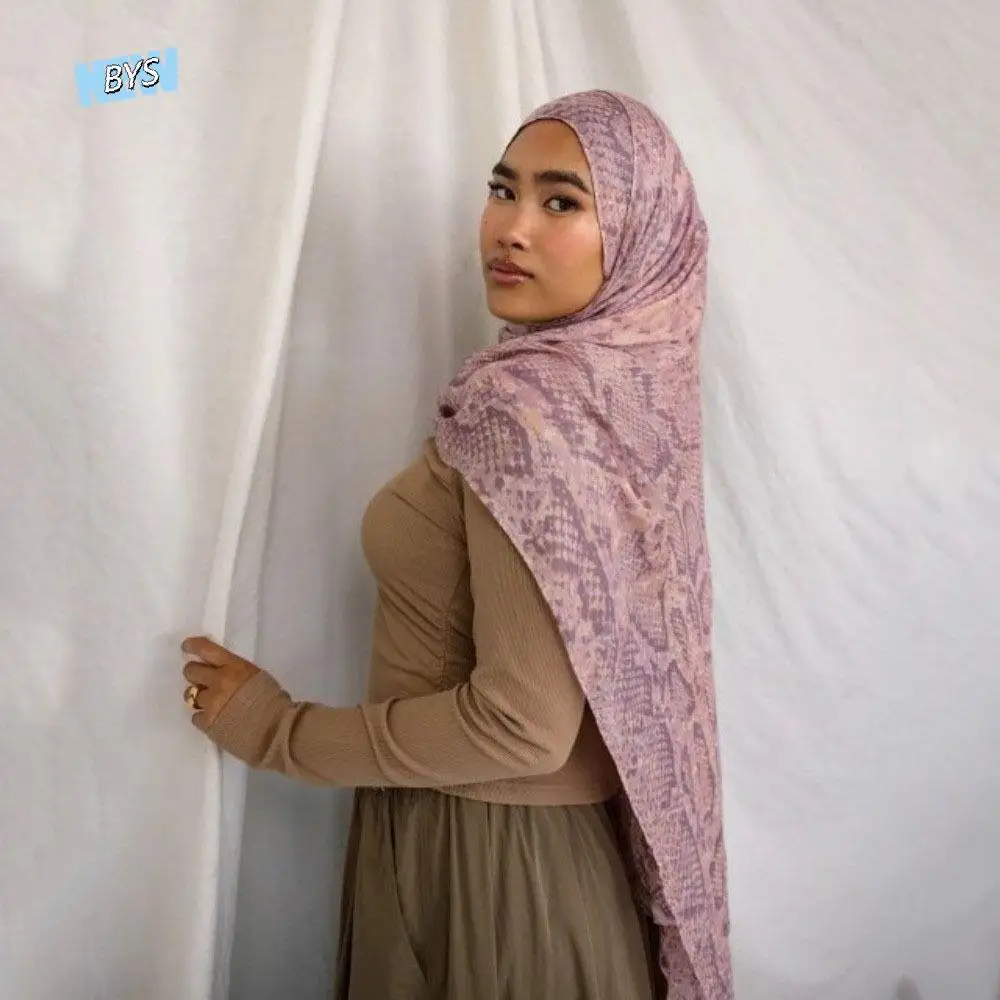 

Fashion Animal Print Hijab Scarf Long Bandana Headscarf Modal Sunscreen Wraps Shawl Beach
