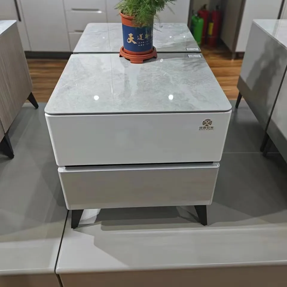 

White Italian, minimalist, bedside table, minimalist, modern