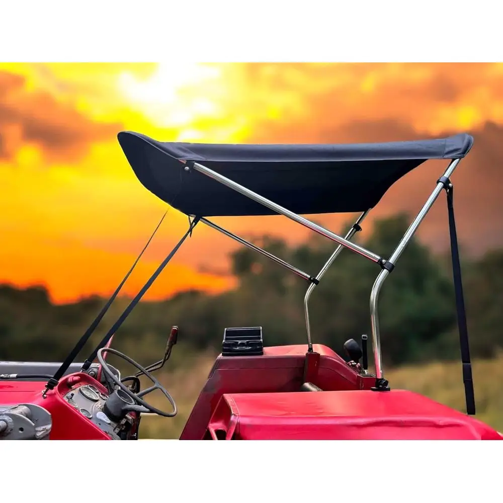 

Универсальный навес от солнца для трактора 50+ UPF — черный, совместимый с John Deere, Kubota, Massey Ferguson, Case IH и More — Mini