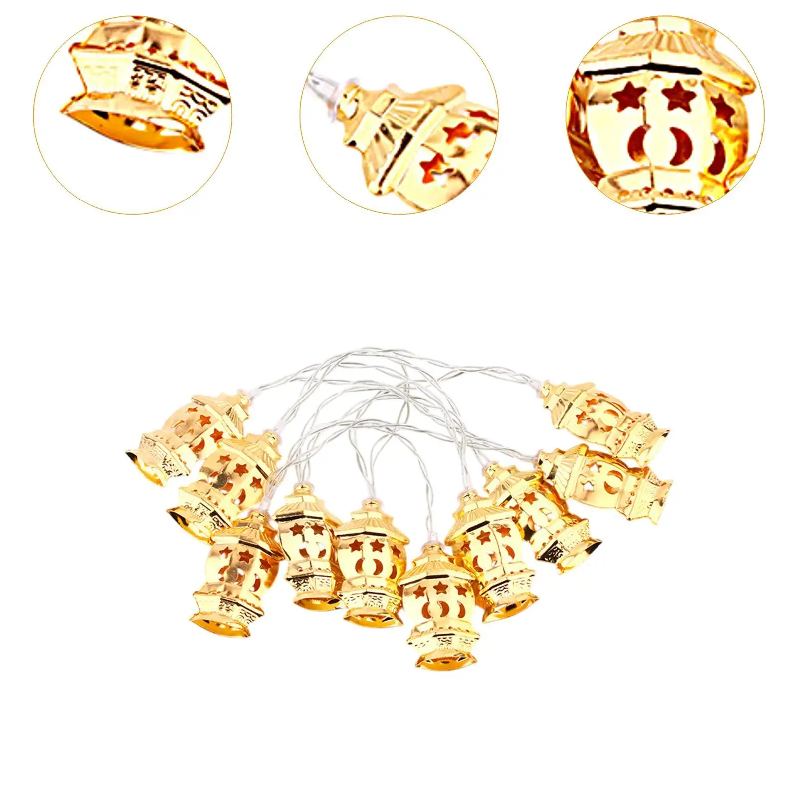 Ramadan Eid Decorations Light 3 Meters for Islamic Atmosphere Multipurpose