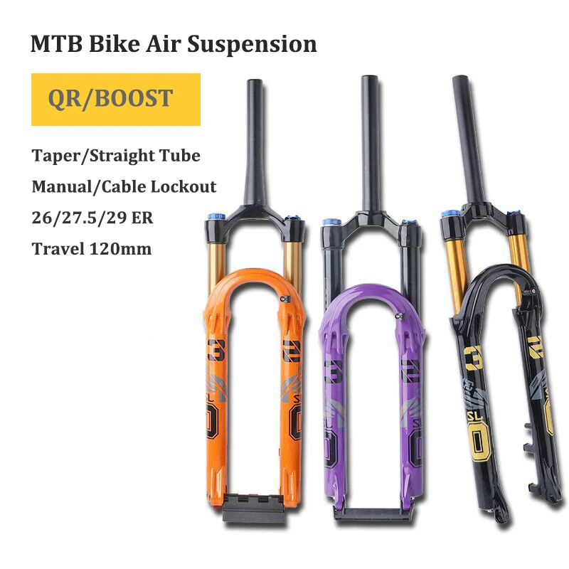 26 27.5 29インチ MTB マウンテンバイク エアサスペンションフォーク