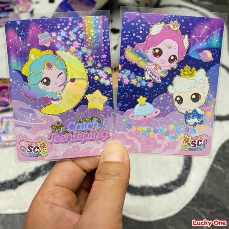 จับได้ไหม! การ์ดเกม Teenieping ซีซั่น 6 รุ่น Love Cute Card Shining Meteor UR Linkage ของสะสมและของขวัญ