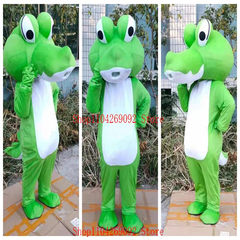 

Lovely Crocodile Mascot Costume Cartoon Crocodile Mascotter Birthday Anime Cosplay Costumes Character Party Maskote Halloween