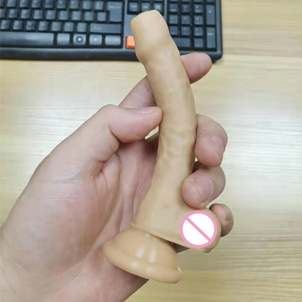 Real Dildo For Virgin Masturbator Girl First-Timer Sexual Experience Sex Toys Women Fake Penis MINI Size Dick Small Cock Model