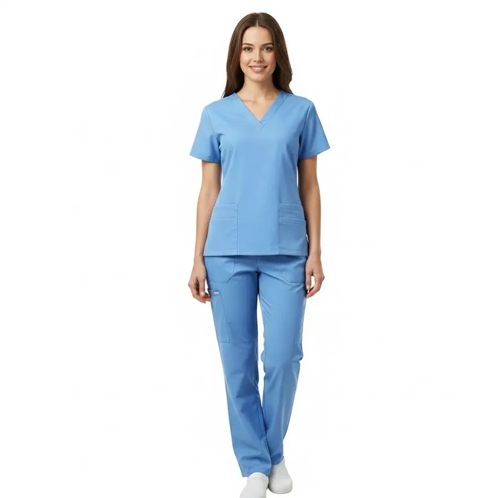 

Hospital Doctor Scrubs Set - Unisex Long Sleeve Medical Work Clothes